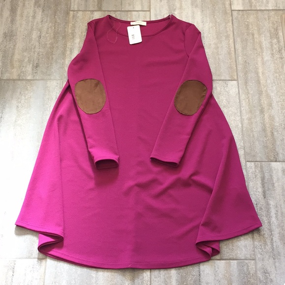 Magenta Swing Dress - Picture 1 of 3